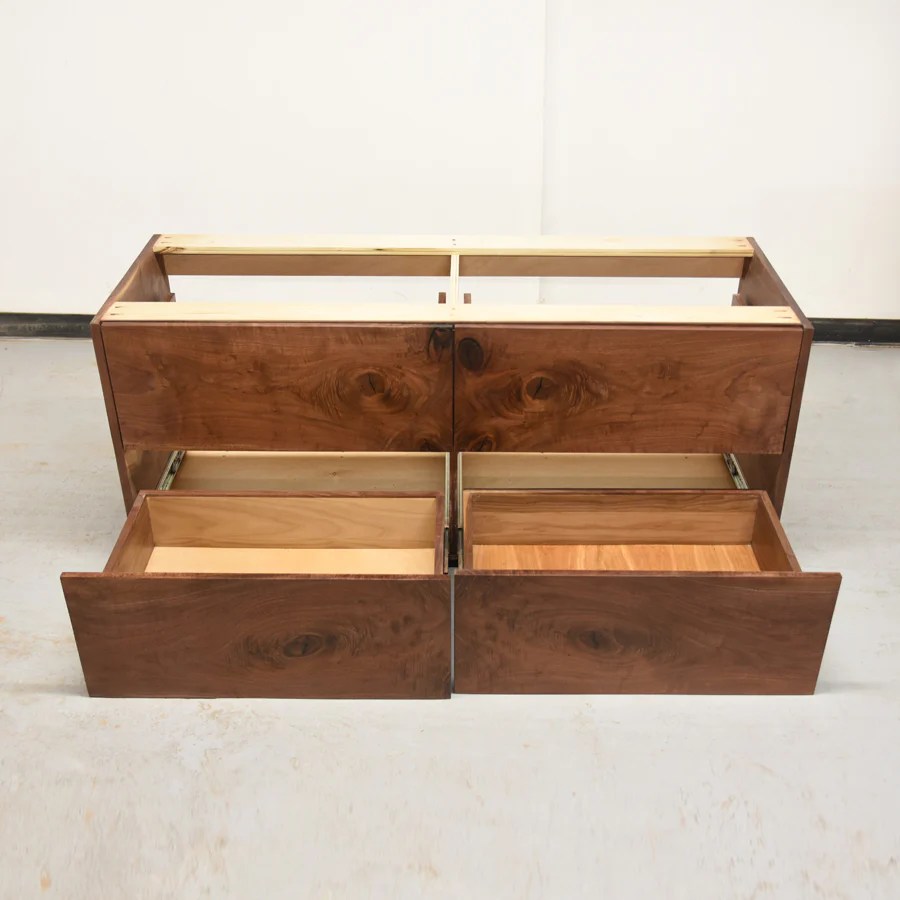 Custom Made Black Walnut Floating Bathroom Vanity Chicago Makers Studio