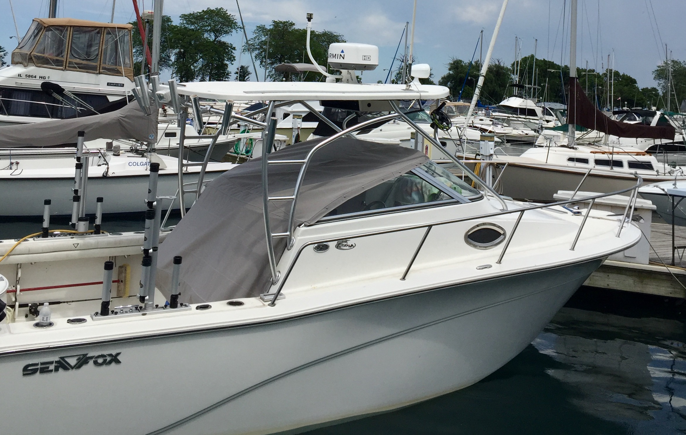 Seafox 256 Cockpit Cover Chicago Marine Canvas Custom Boat Covers