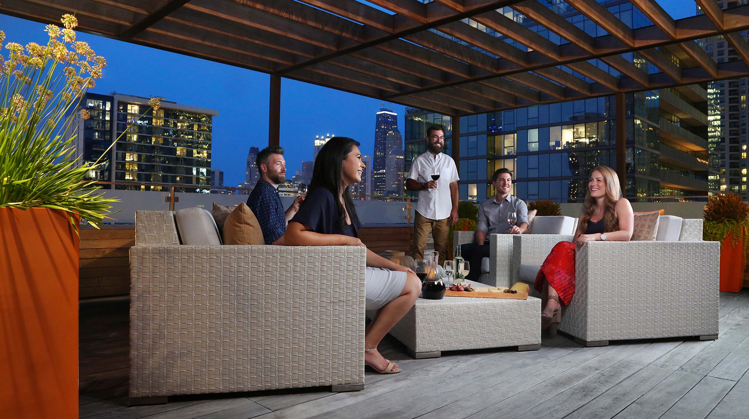 Highrise Haven Projects Chicago Roof Deck + Garden
