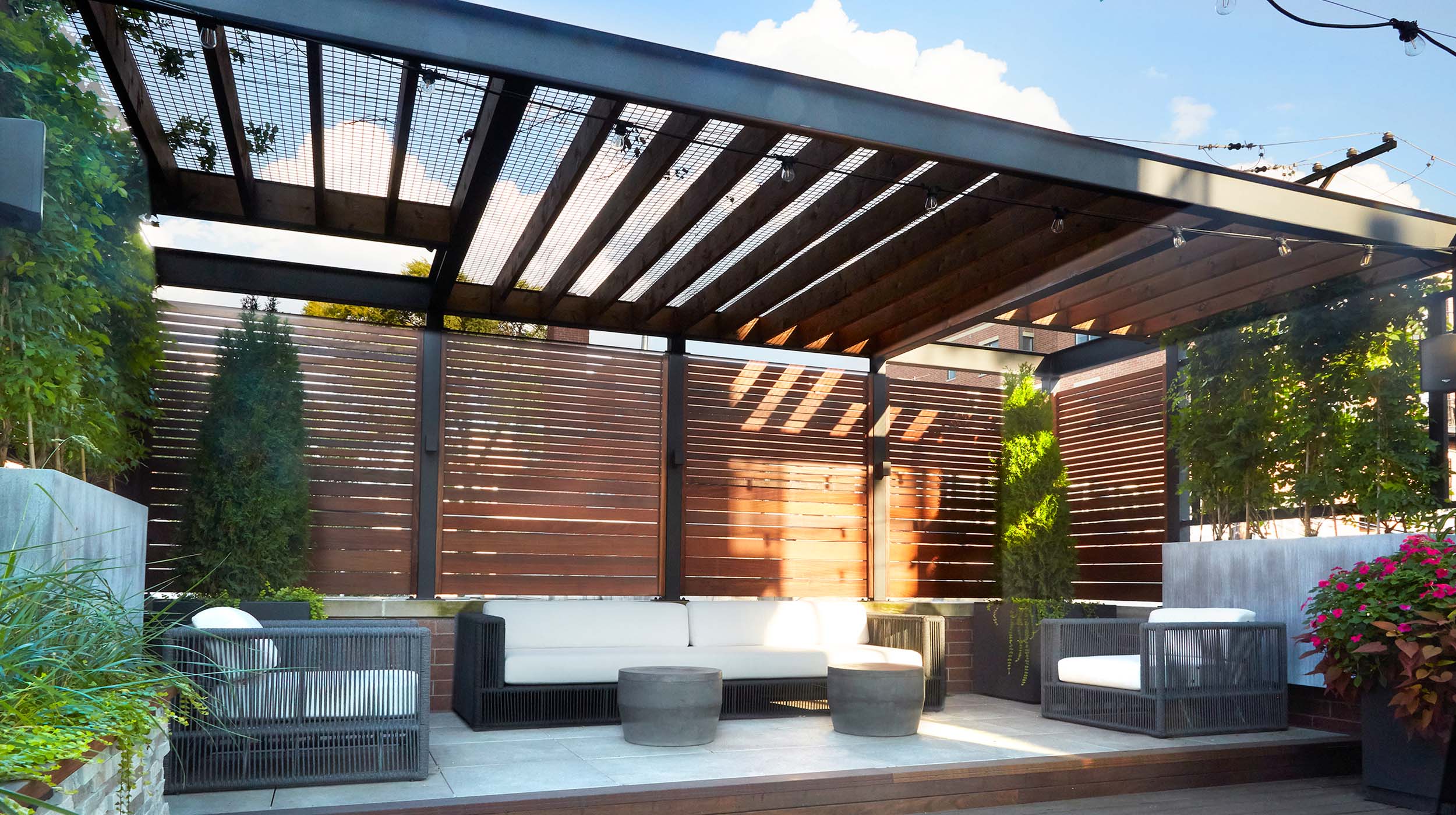 Iron & Ipe Garage Roof Deck Projects Chicago Roof Deck + Garden
