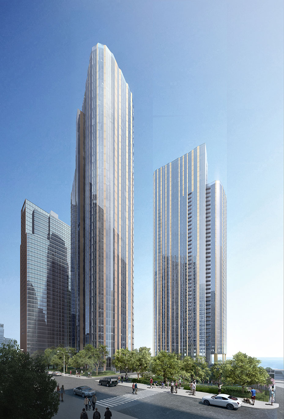 Cirrus and Cascade Towers Continue Their Ascent in Lakeshore East