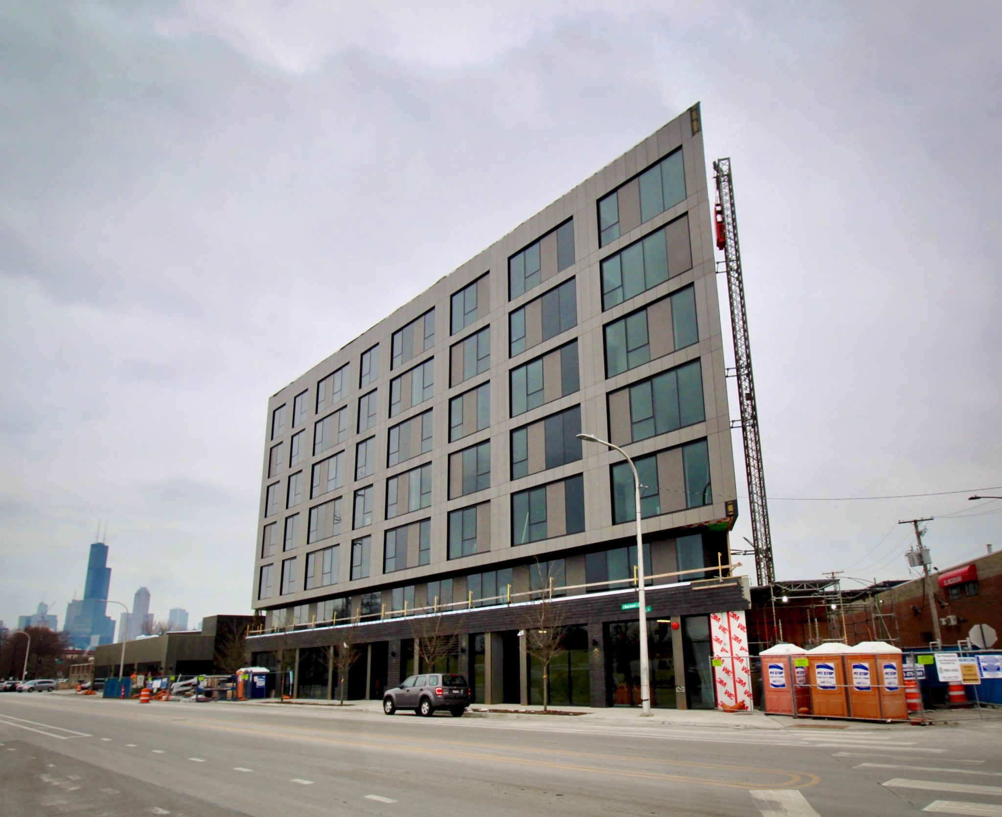 Cladding on The Rosie Nears Completion in Little Italy