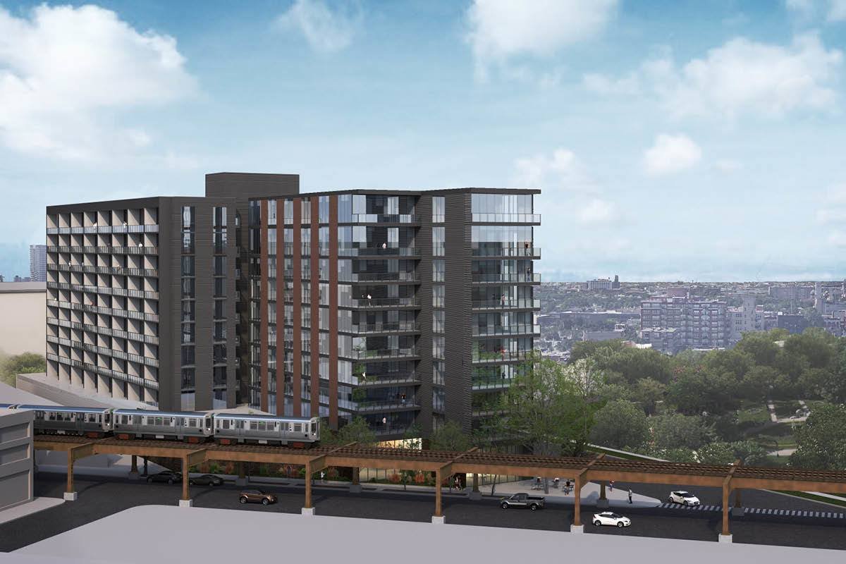 Construction Reaches Second Floor of 1454 W Randolph Street in West