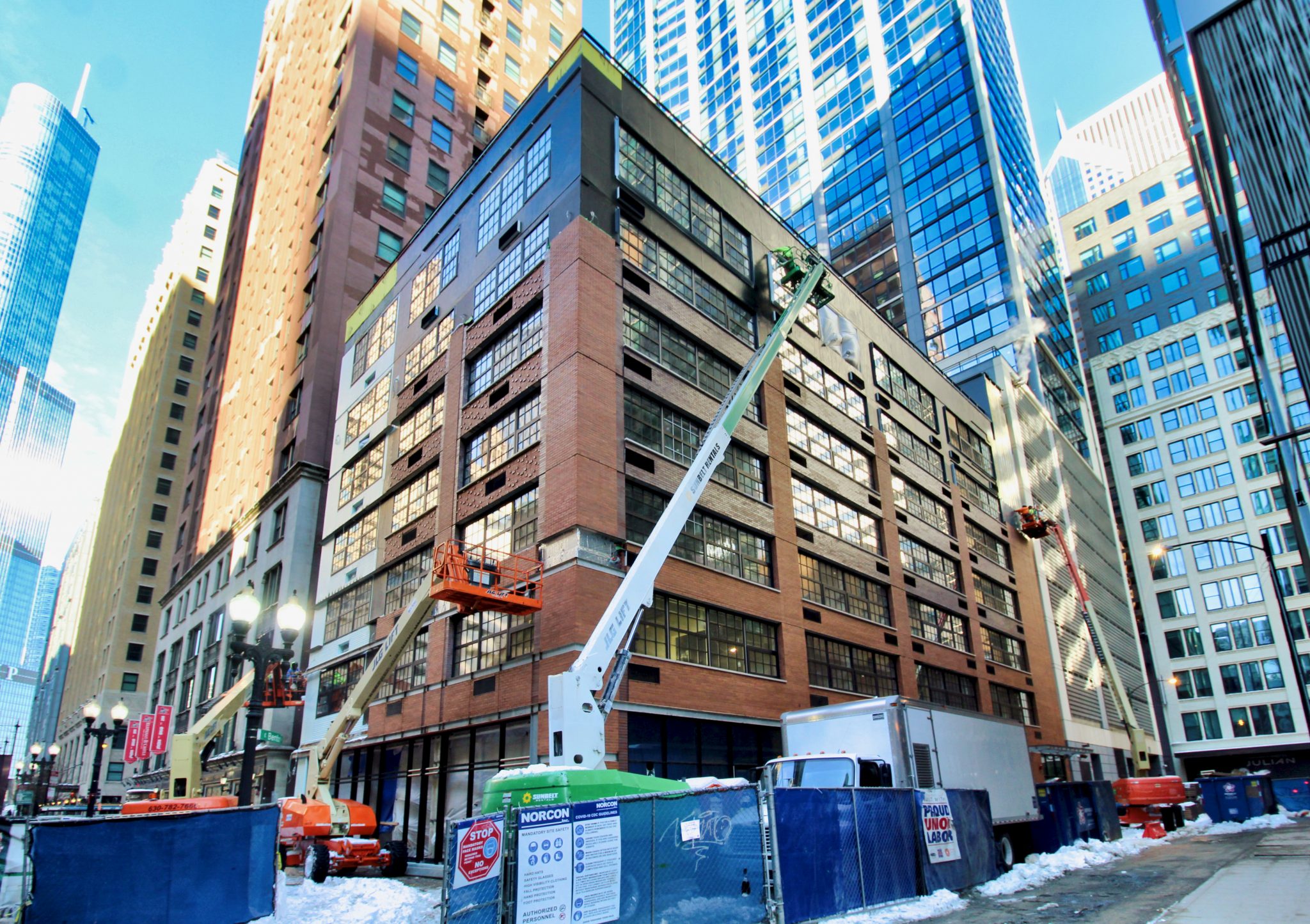 City Club Apartments MDA Phase II Wraps Up Facade in The