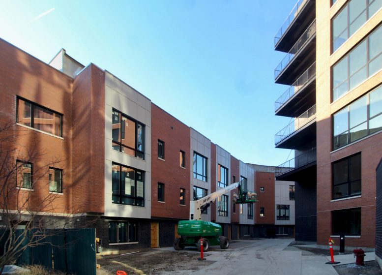 Exterior Work Nears Completion for Townhomes at Alcove Wicker Park