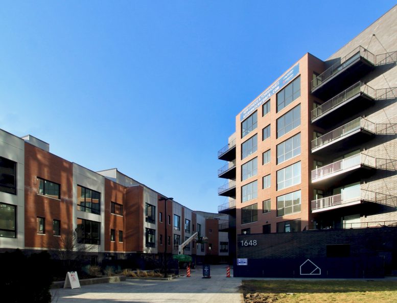 Exterior Work Nears Completion for Townhomes at Alcove Wicker Park