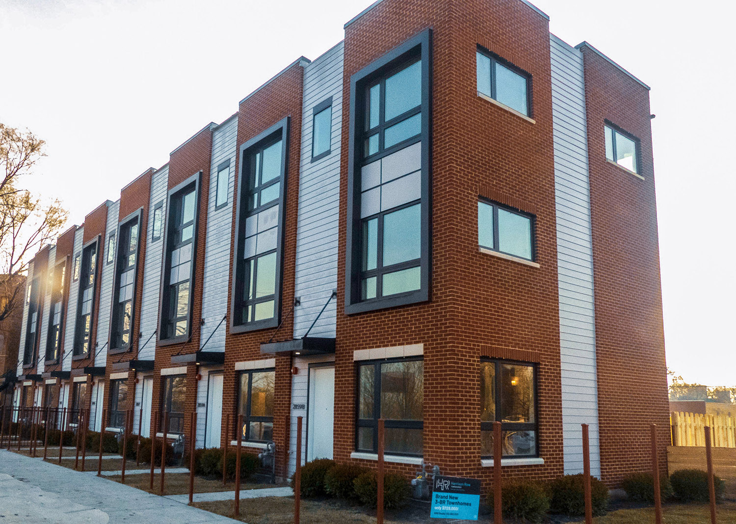 Construction Complete on Phase 1 of Harrison Row Townhomes in East