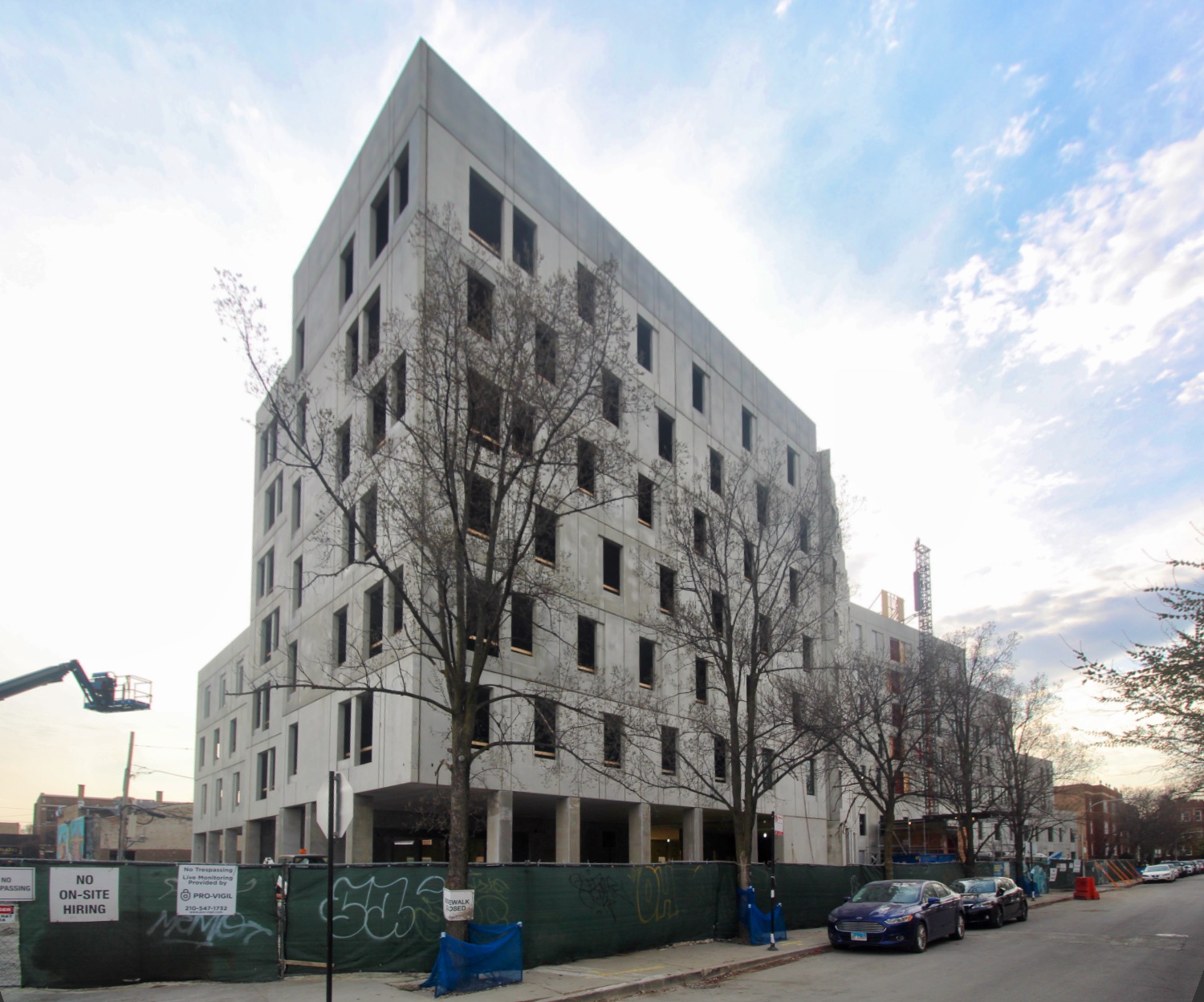 Exterior Walls Complete for Emmett Street Apartments in
