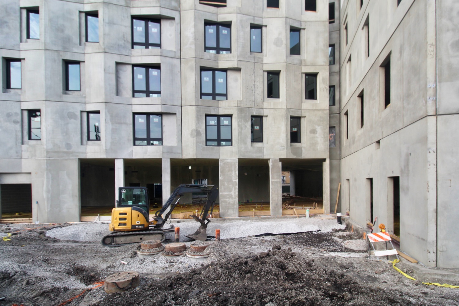 Exterior Walls Complete for Emmett Street Apartments in
