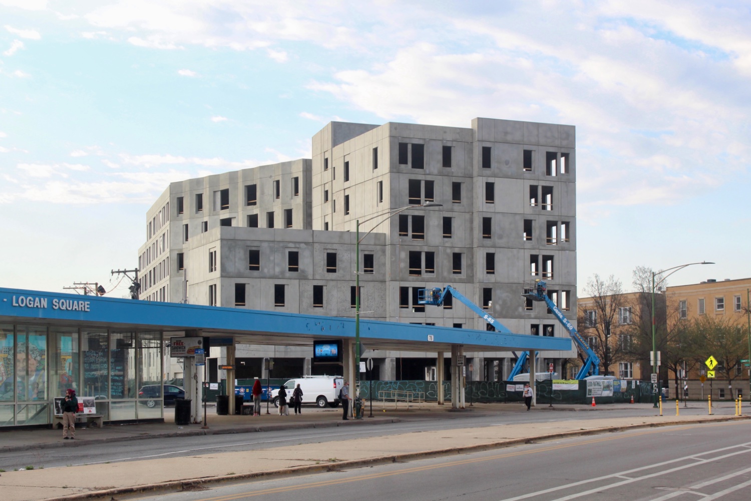 Exterior Walls Complete for Emmett Street Apartments in