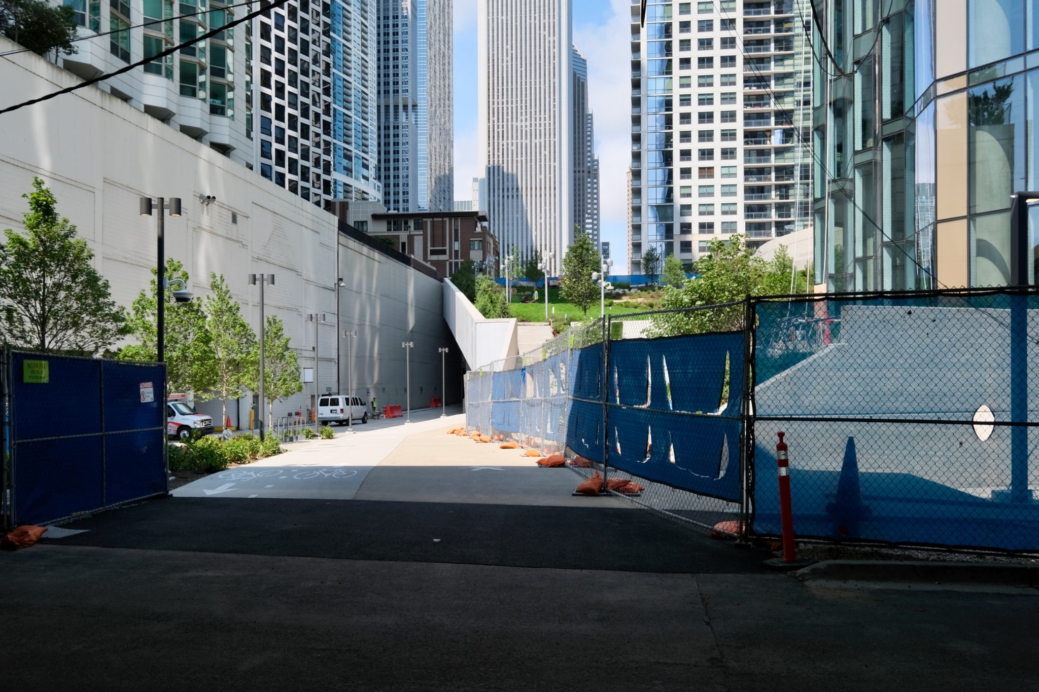 Landscaping at Cascade Park Wraps in Lakeshore East Chicago YIMBY