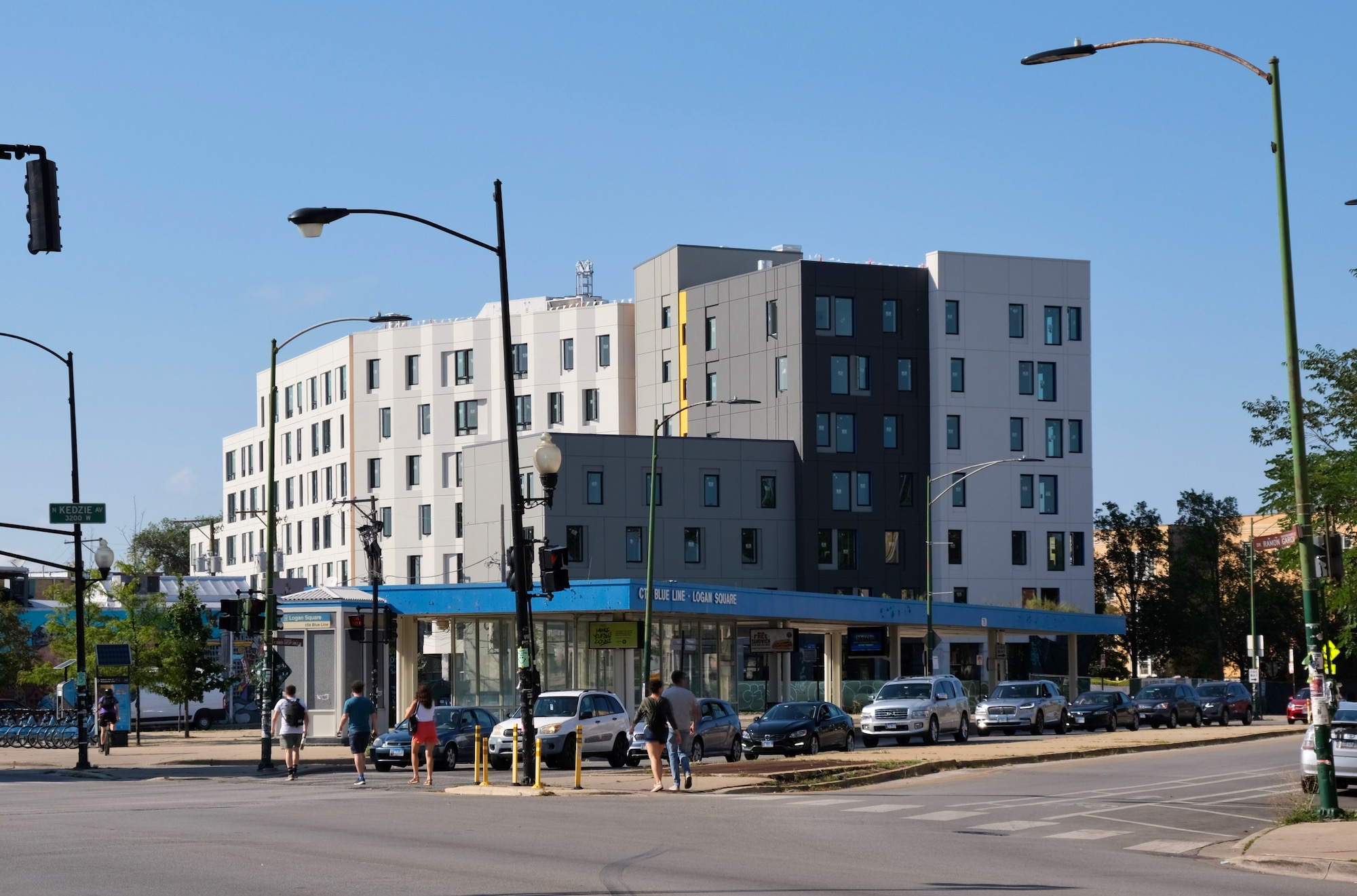 Facade Wraps Up for Emmett Street Apartments at 260238 N Emmett Street