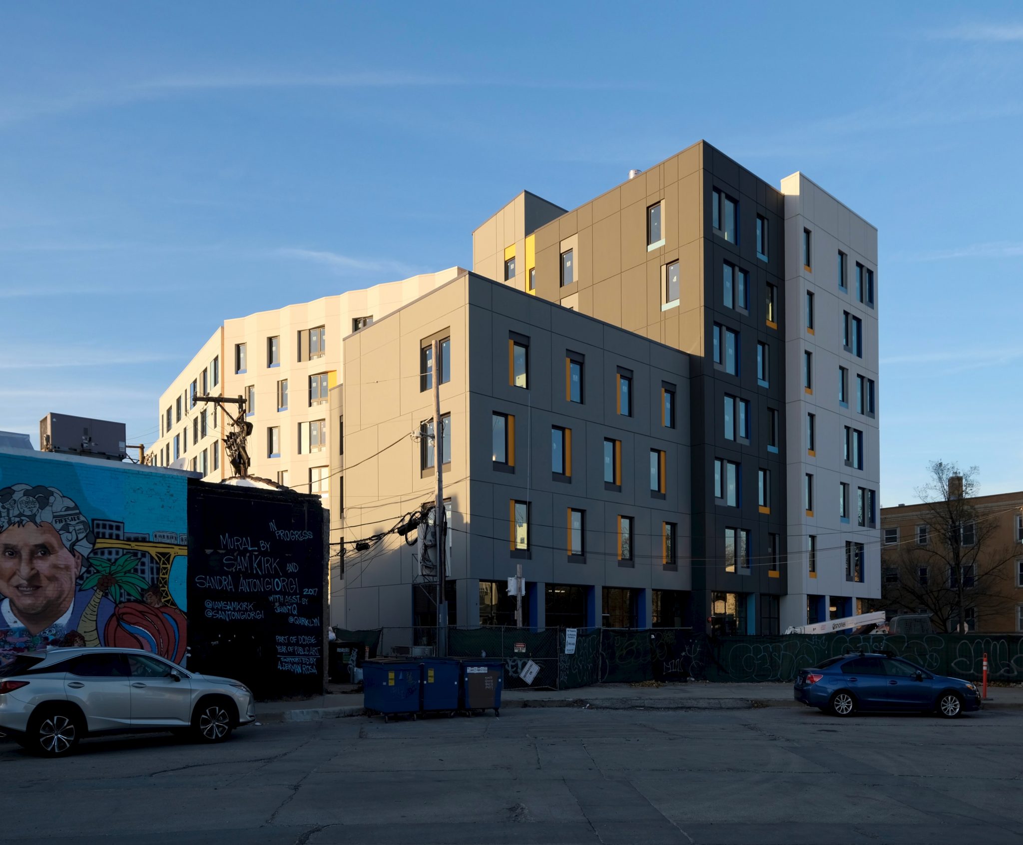 Affordable Housing Development Emmett Street Apartments Wraps Up in Logan Square Chicago YIMBY
