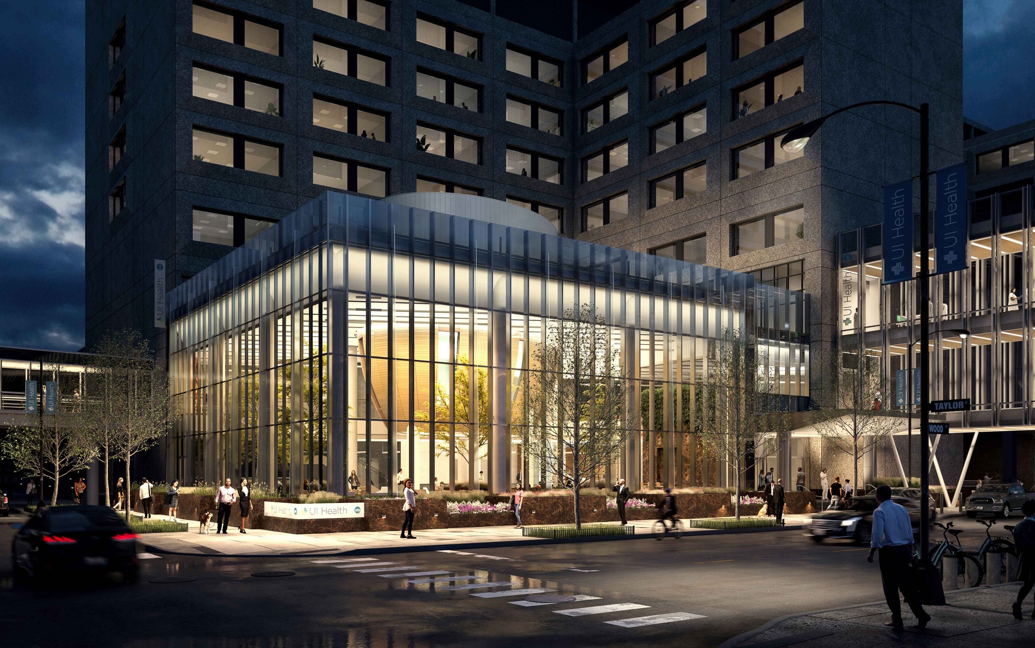 UI Health Atrium Nears Completion in Illinois Medical District Chicago YIMBY