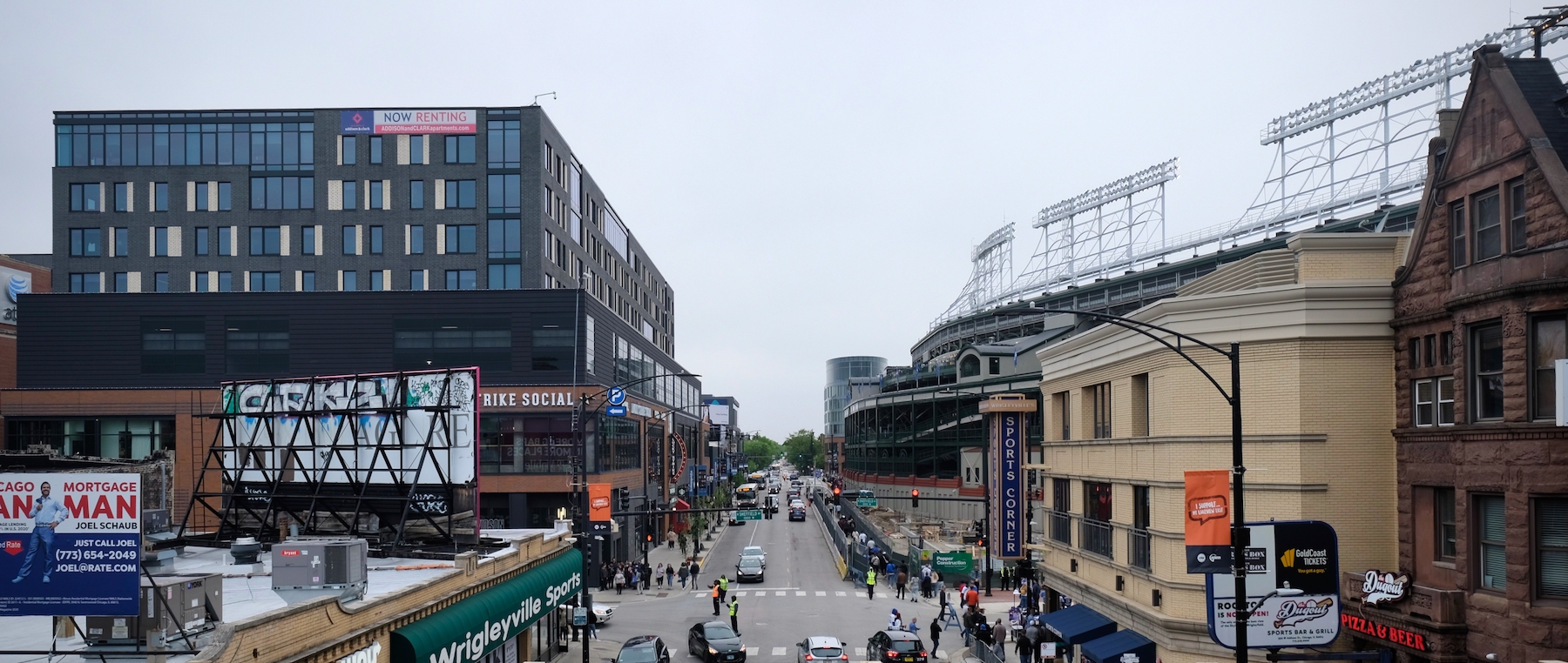 Foundation Work Underway for Wrigley Field Addition at 1012 W Addison