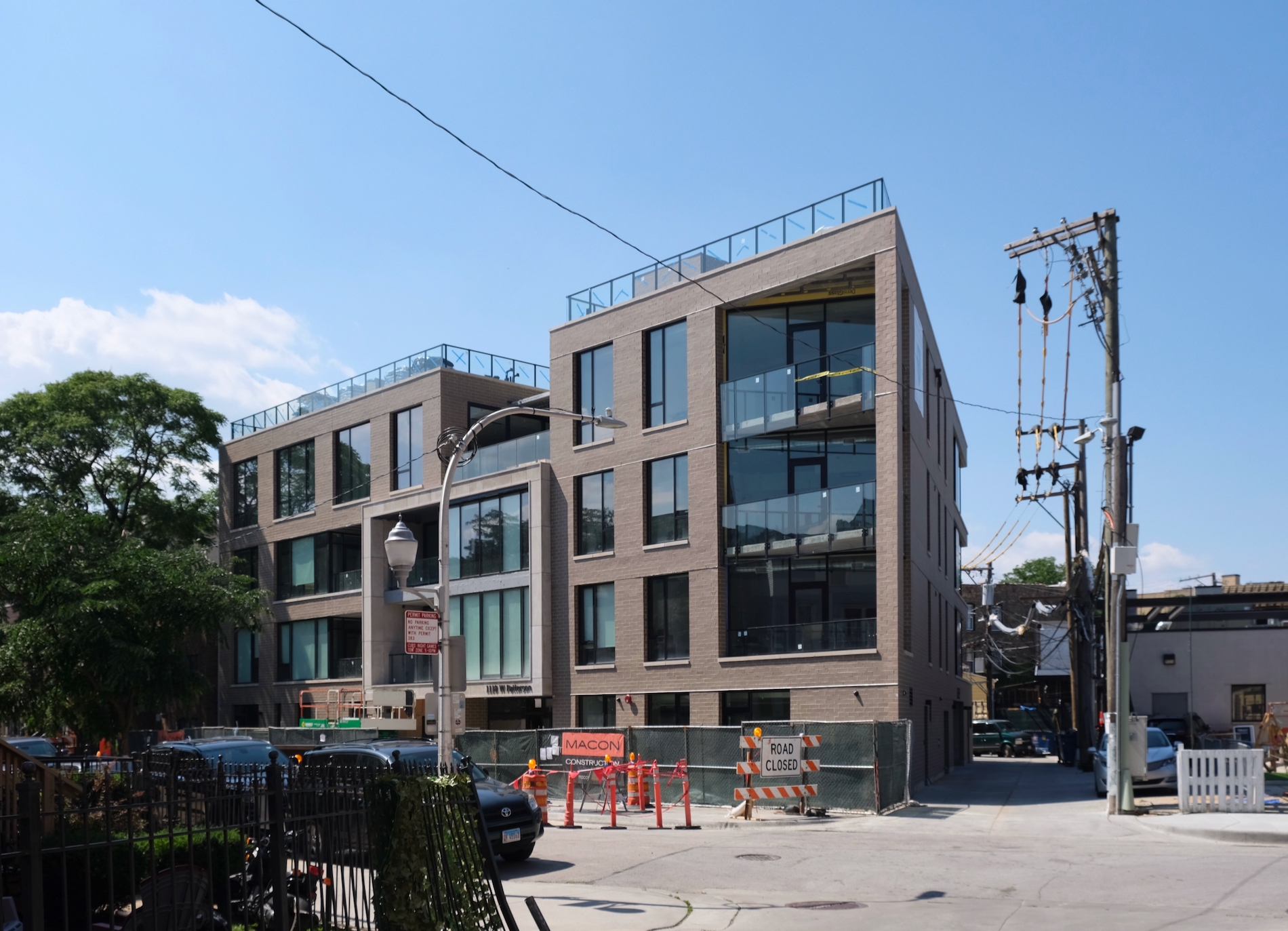1118 W Patterson Avenue Undergoes Final Facade Work in Wrigleyville