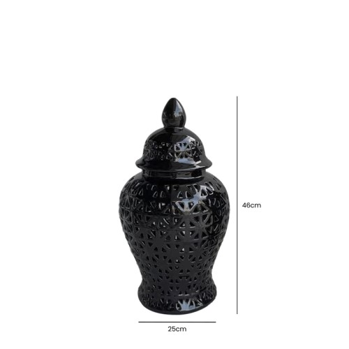 Black Ginger Jar