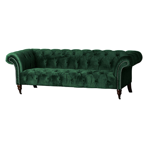 Large Emerald Green Chesterfield Sofa Chic Furniture