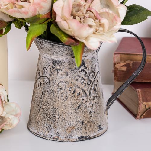 Rustic Grey Jug Vase Chic Accessories