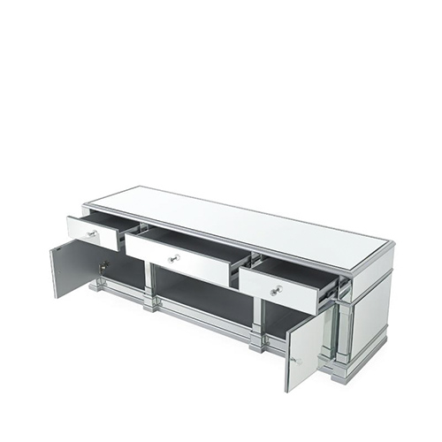 Large Silver Mirrored TV Monte Carlo Collection