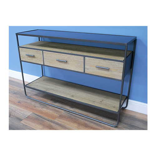 Industrial Wooden Sideboard Unit