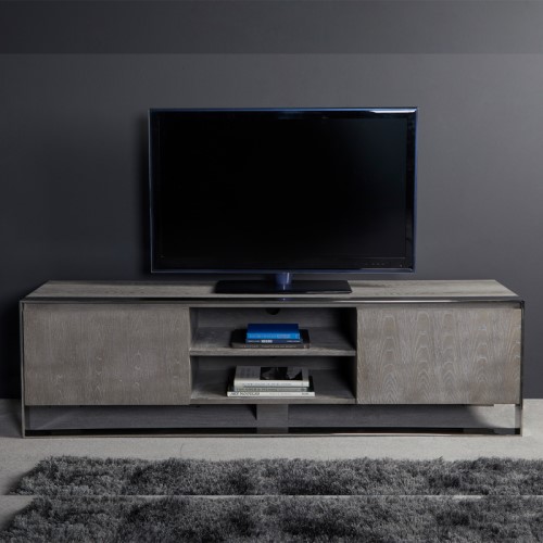 Large Grey Television Stand Mayfair Collection