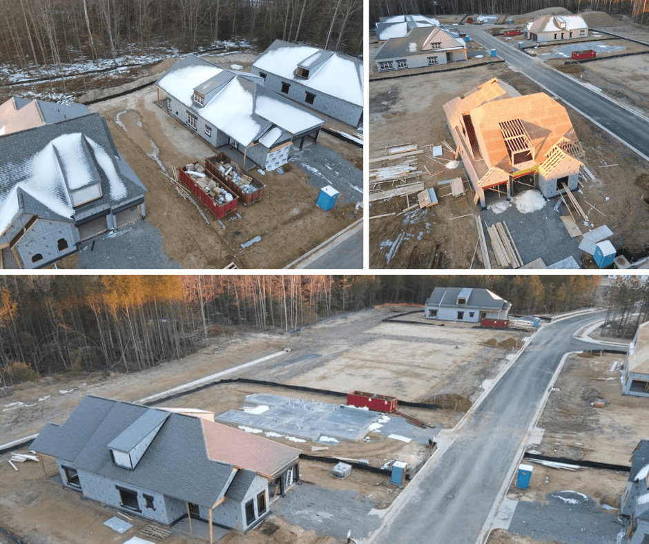 Boone Homes' Progress in Little Meadows Chickahominy Falls