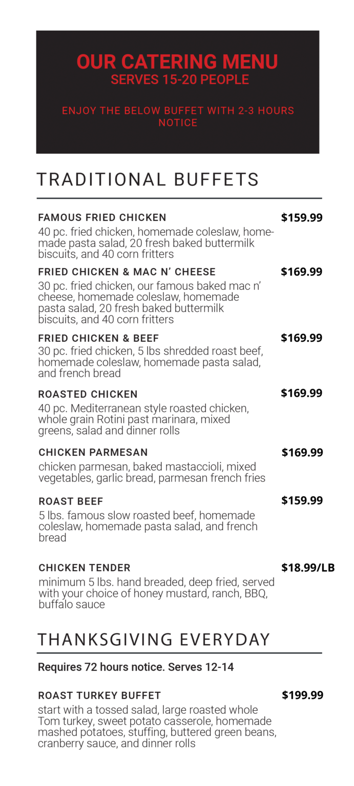 Catering Dell Rhea's Chicken Basket