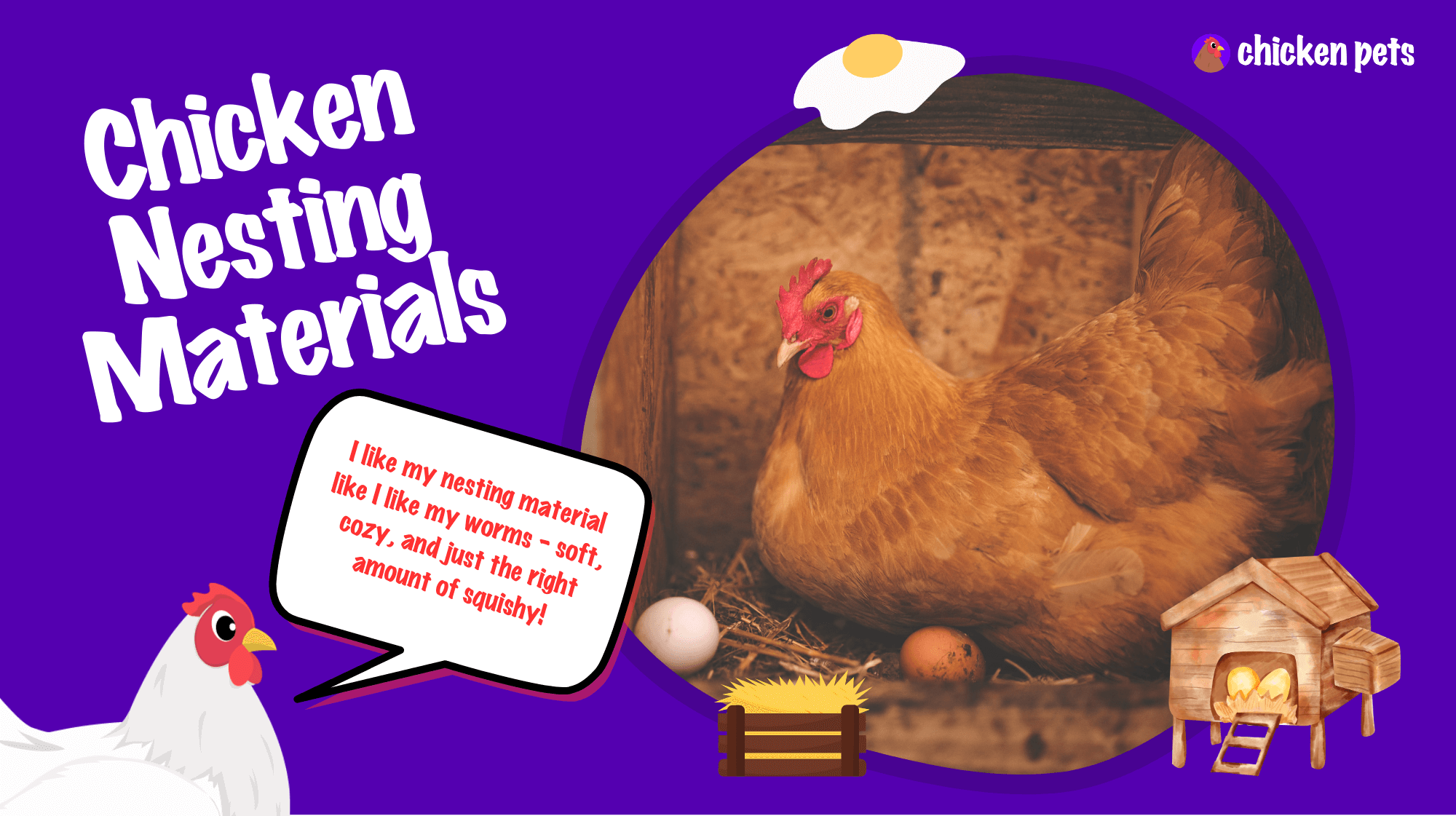 Chicken Nesting Materials. Best Options for Chickens Chicken Pets
