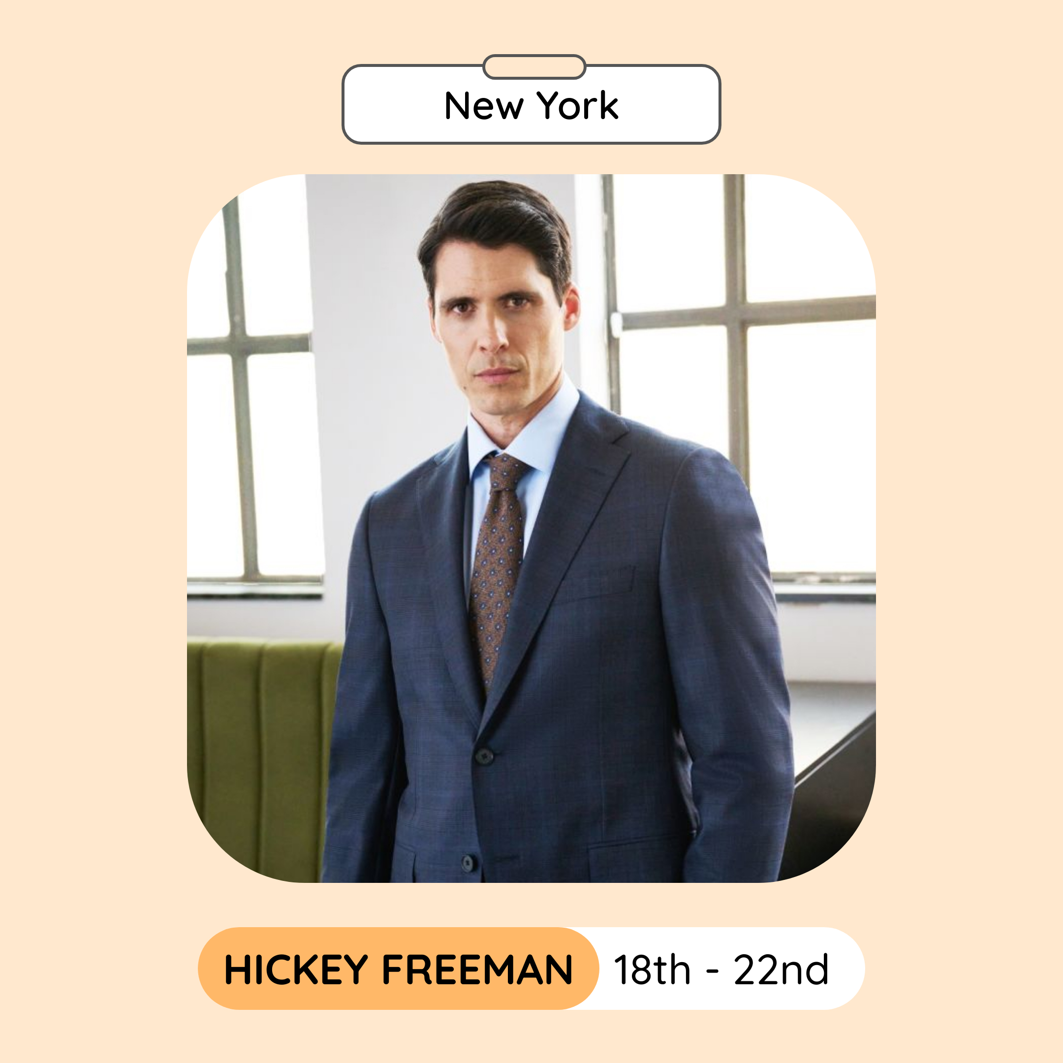Hickey Freeman Sample Sale, New York, May 2023