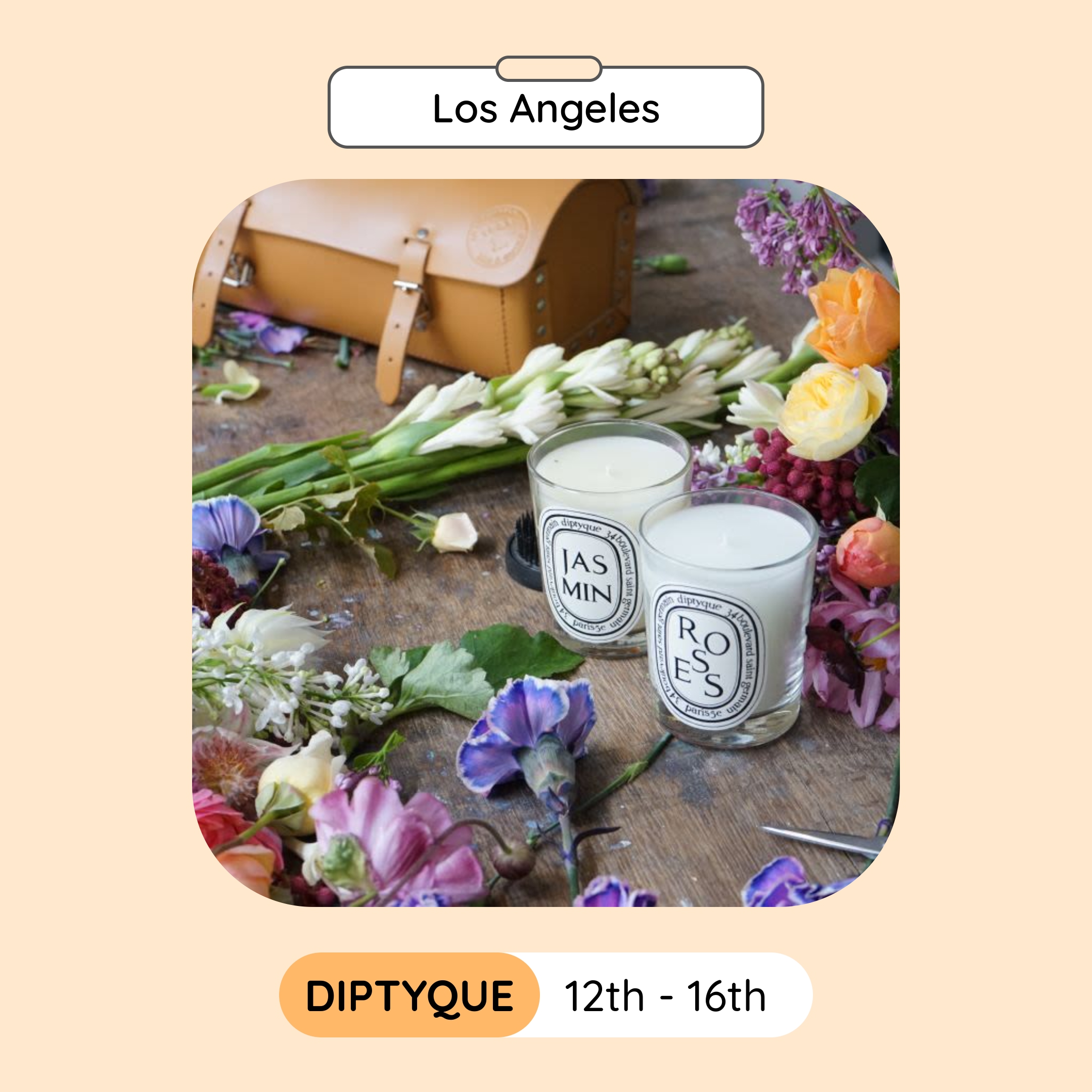 Diptyque Sample Sale, Los Angeles, June 2024
