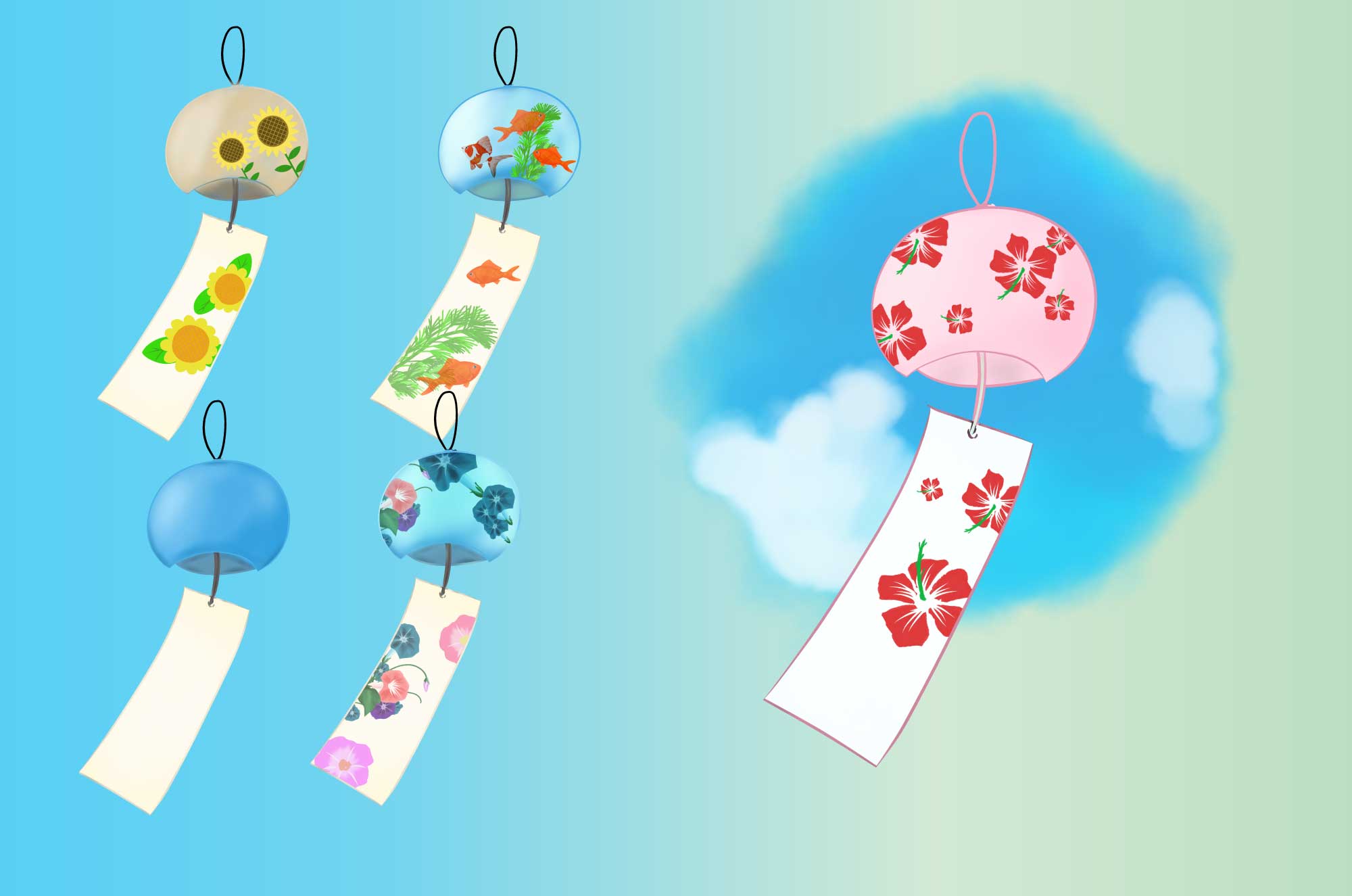 Cảnh」おしゃれまとめの人気アイデア｜Pinterest｜◎우유쿠키 🍪 (◍•ᴗ•◍)◎ | 風鈴 イラスト, 風鈴, 夏 壁紙 可愛い風鈴のイラスト - 青空と涼やかな装飾無料素材 - チコデザ