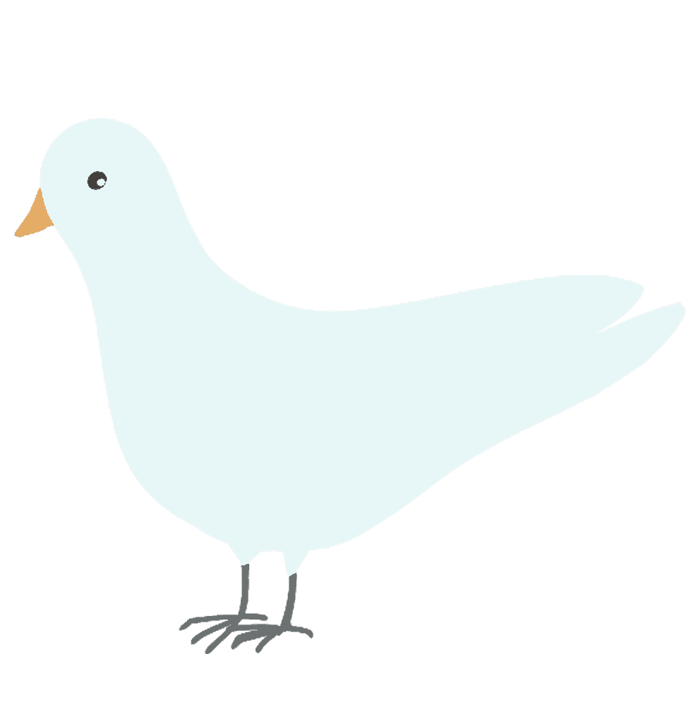 【トップレート】 かっこいい 白い 鳩 イラスト