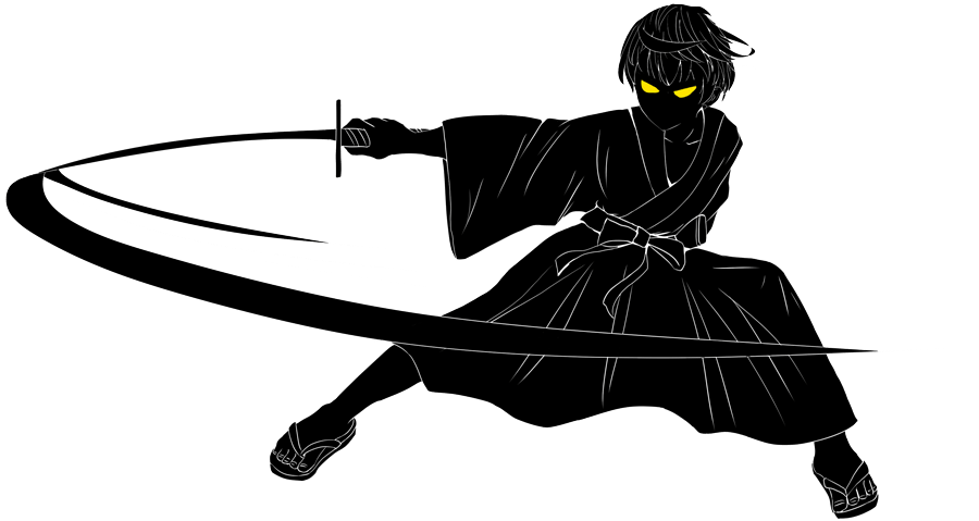 フリーイラスト] 和傘で攻撃する女 - パブリックドメインQ：著作権フリー画像素材集 剣士のフリーイラスト - 最強のかっこいい剣士の素材 - チコデザ