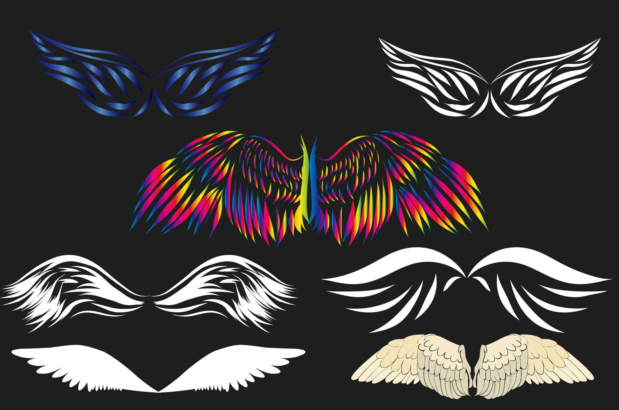 かっこいい黒色の背景素材」の画像素材を無料ダウンロード（1）背景フリー素材 Beiz Images かっこいい翼のイラスト - 装飾デザインのフリー素材 - チコデザ