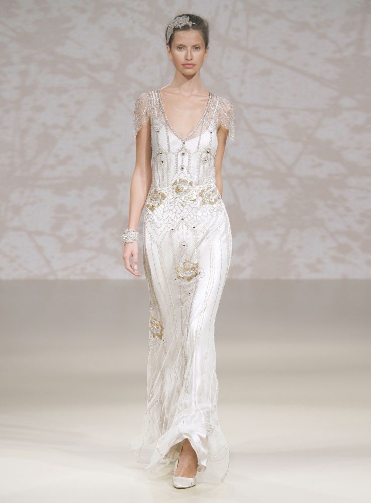 Designer Jenny Packham Queen of Deco Chic Vintage Brides Chic