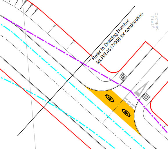 West of Chichester Development Junction and CyclePath Geometry