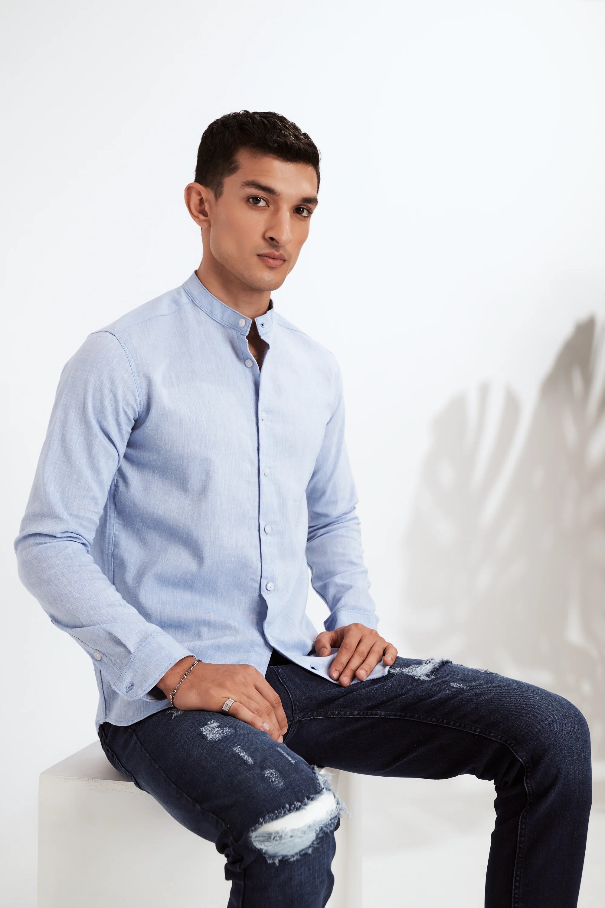 Men's ButtonUp Shirt Sky Blue
