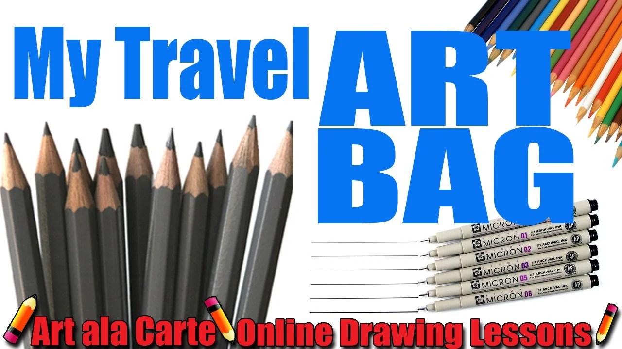 What's in my Travel ART BAG Chigirie