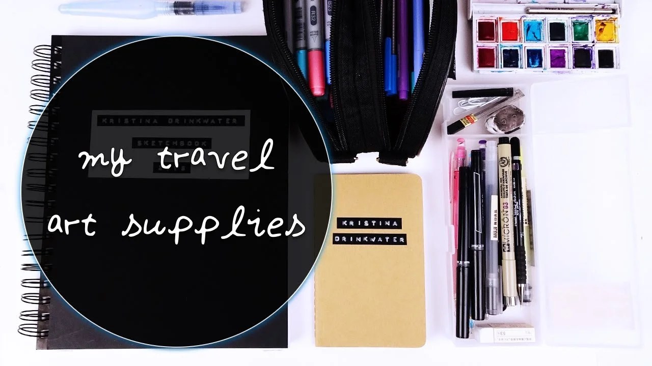 My travel art supplies! Chigirie