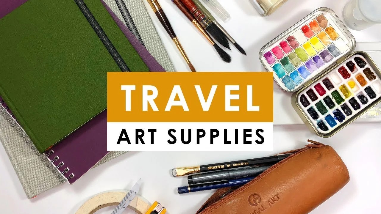 My travel art supplies Favourite art supplies in my art bag Chigirie