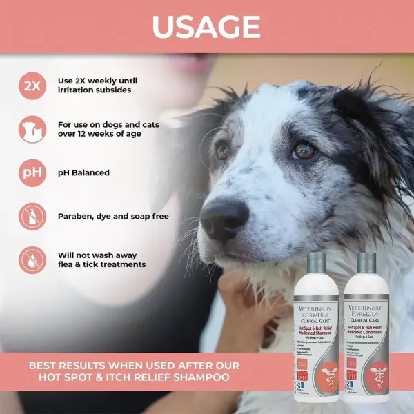 VETERINARY FORMULA SHAMPOO PARA ALIVIO DE PICAZON EN PERRO Y GATO 16 OZ