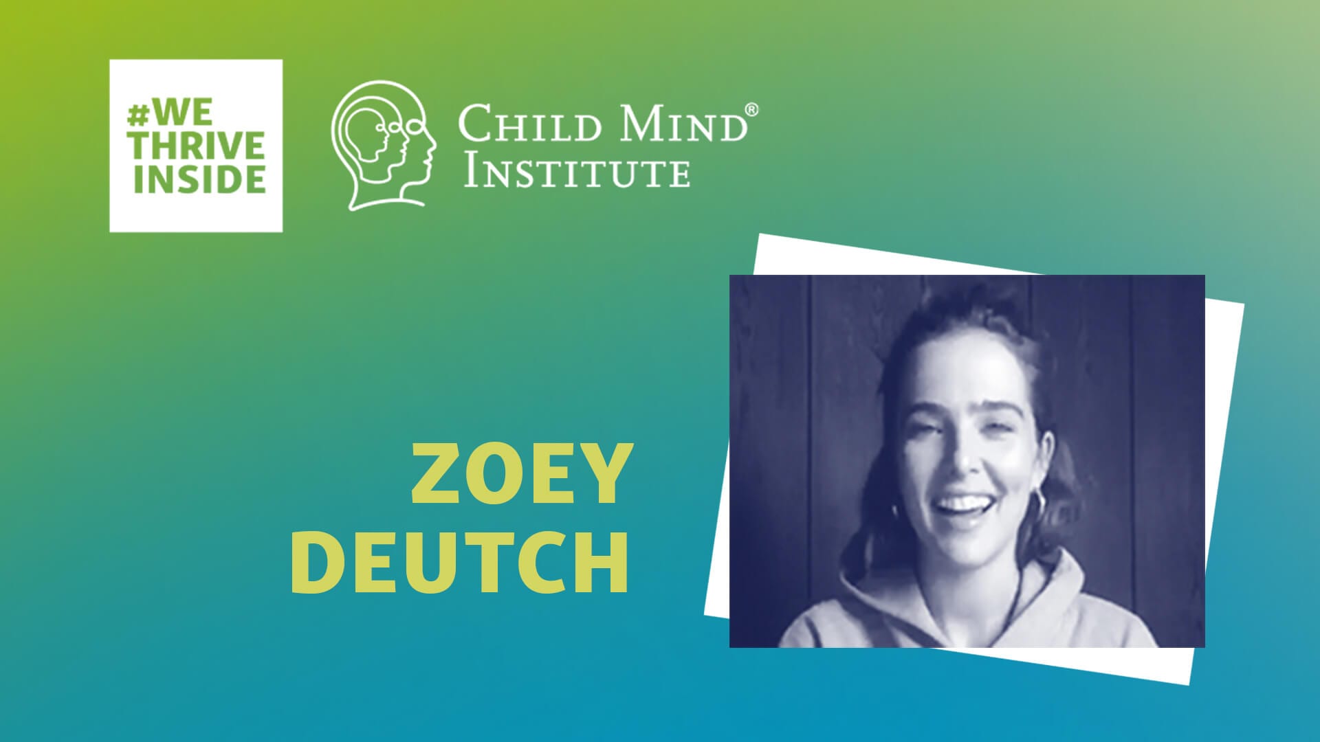 Zoey Deutch talks about mental health & COVID19 WeThriveInside