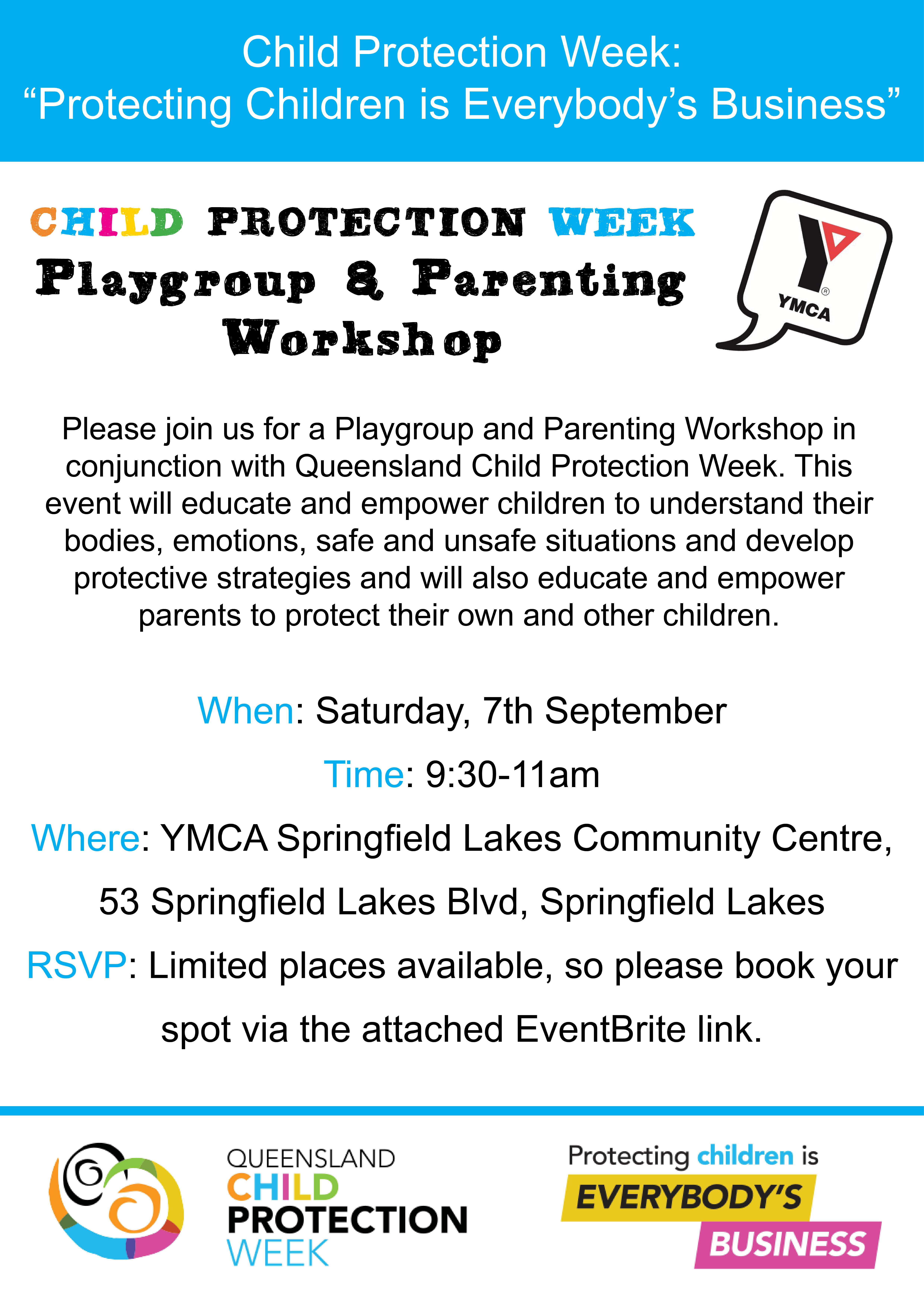 YMCA Child Protection Week Playgroup & Parent Queensland