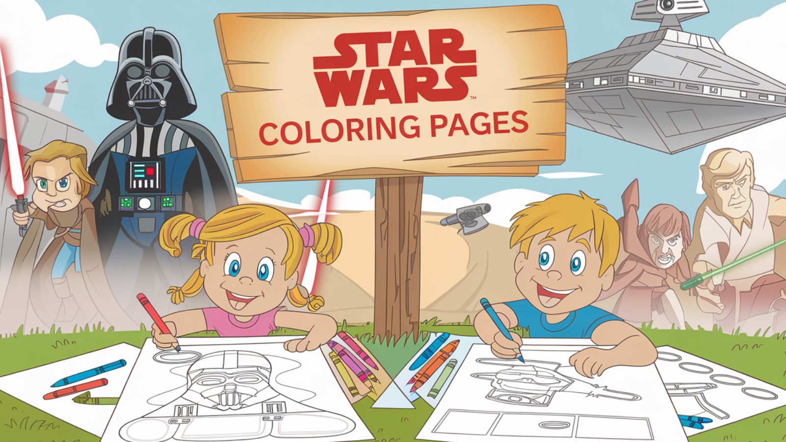 Star Wars Coloring Pages Free PDF Printables ???????????? Children Coloring
