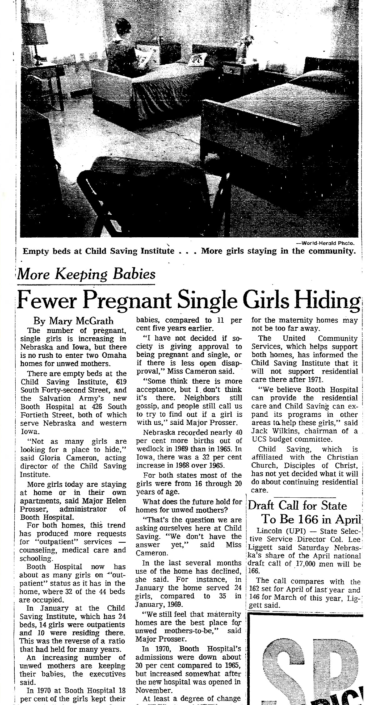 Maternity home closed Child Saving Institute