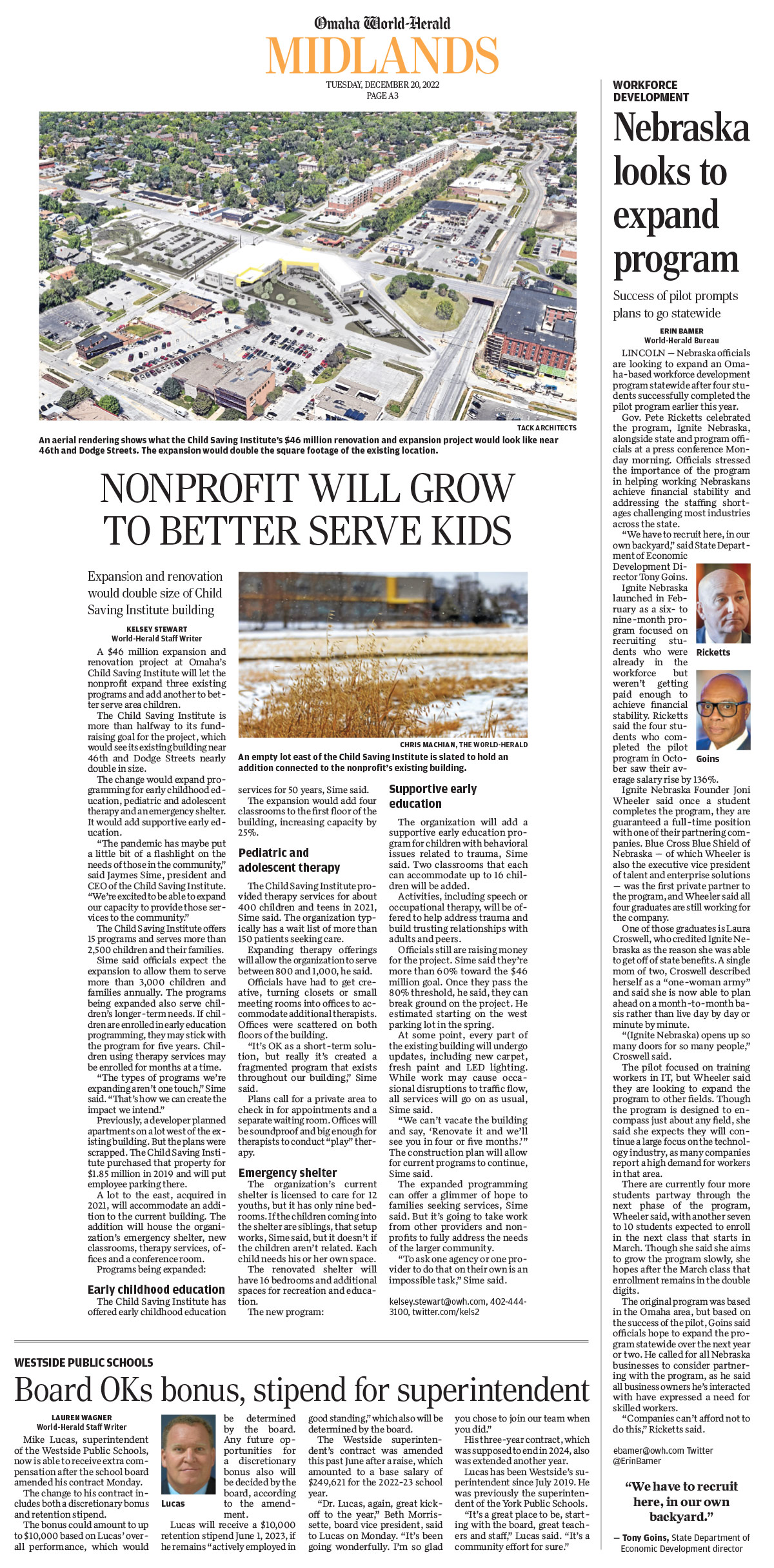 Campaign for Hope capital campaign launch Child Saving Institute