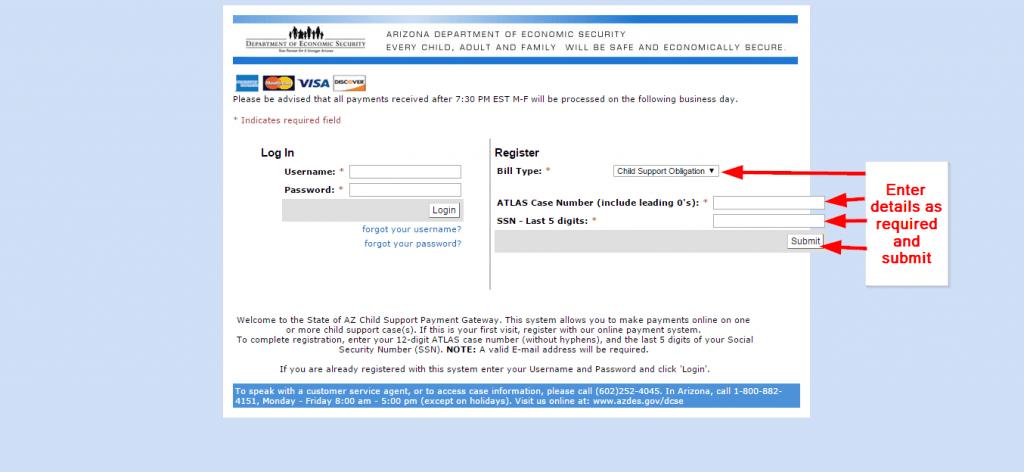 Arizona Child Support Login Make a Payment ℹ️ Child Support Net
