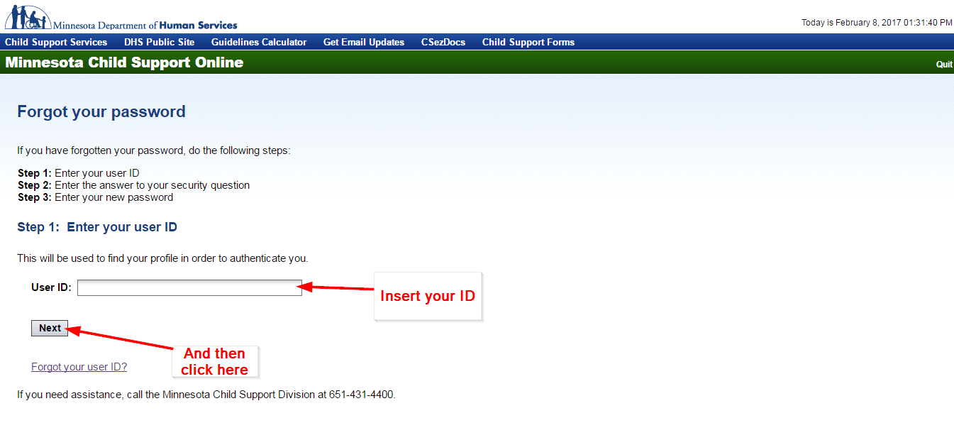 Minnesota Child Support Login Make a Payment ℹ️ Child Support Net
