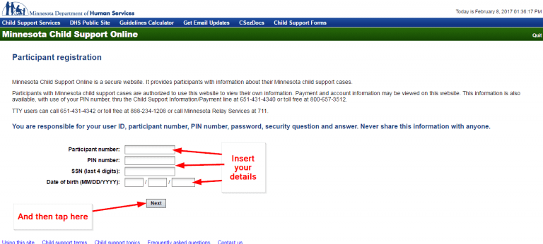 Minnesota Child Support Login Make a Payment ℹ️ Child Support Net